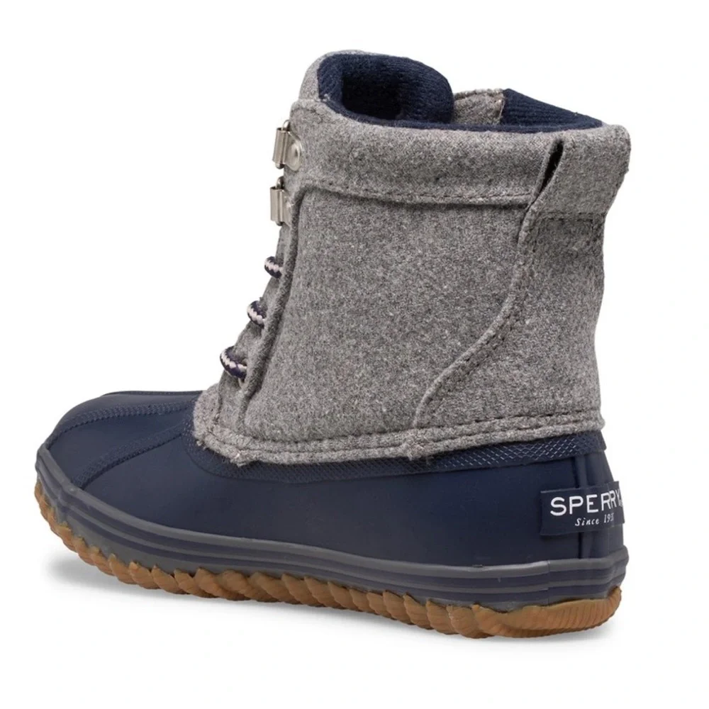 SPERRY Bowline Classic Duck Boot in Gray and Blue